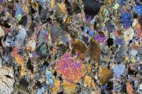 Péridotite serpentinisée LPA x3,5